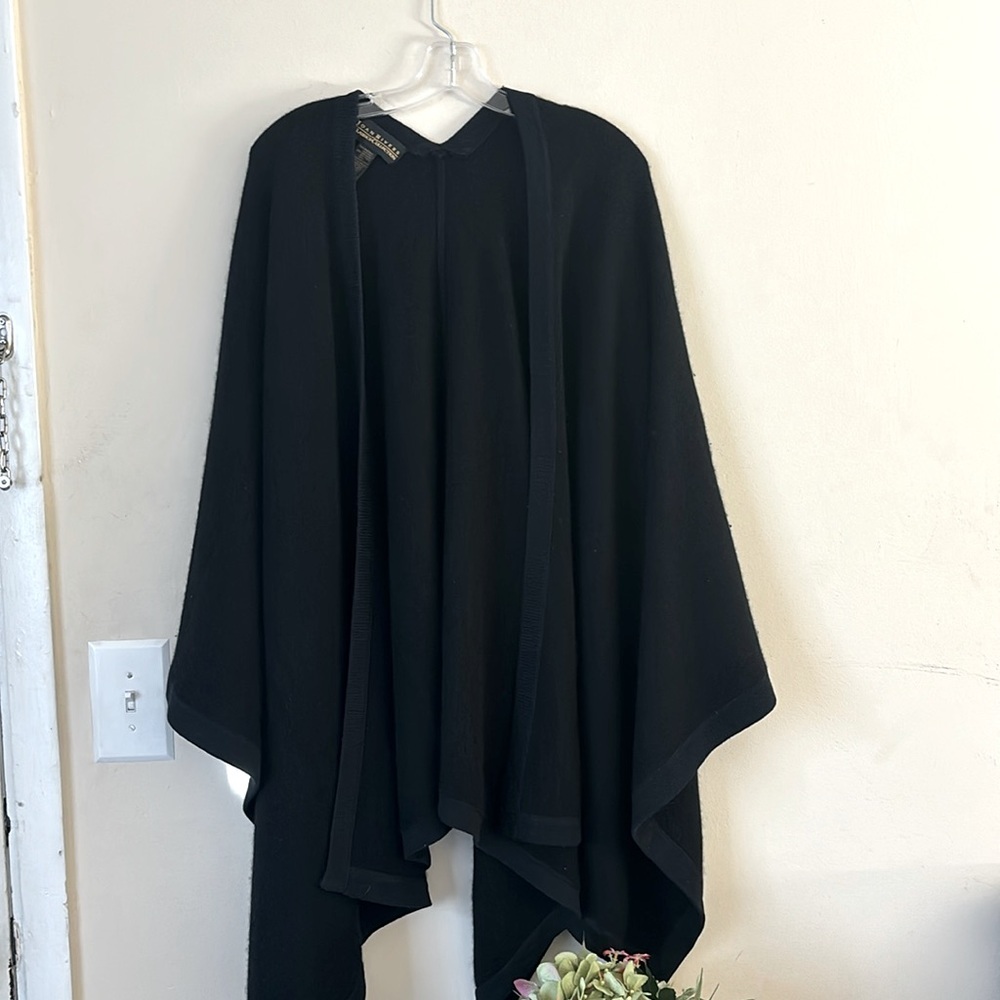 Joan Rivers Classics Collection Lambswool Black Shrugs